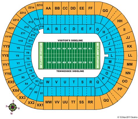 Neyland Stadium Seating Map