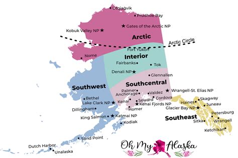 Alaska Regions Explore The 5 Regions Of Alaska Oh My Alaska