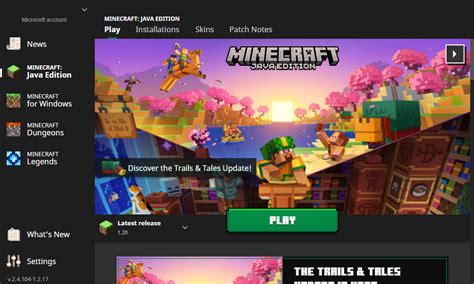 Minecraft Launcher Screenshots