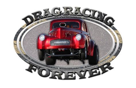 Drag Racing Forever 3 D Metal Sign Vintage Style Retro Gas Etsy