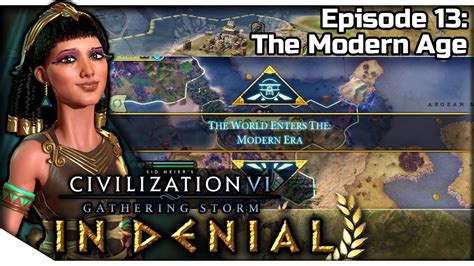 civilization vi — in denial 13 ptolemaic cleopatra modded gameplay the modern age youtube