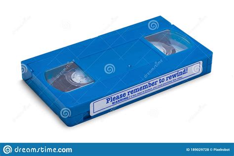 Blue Vhs Tape Stock Photo Image Of Tape Blue Obsolete 189029728