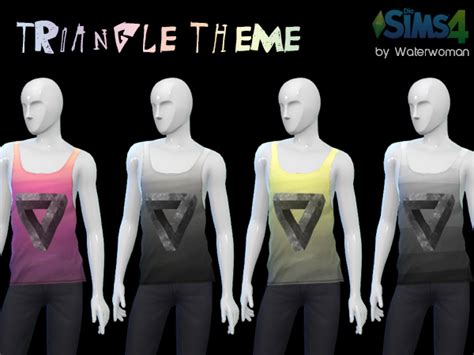 Raaaw Tank Tops For Males By Waterwomen At Akisima Sims 4 Updates