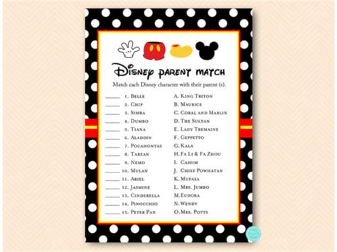 Mickey Mouse Baby Shower Games Pack Magical Printable