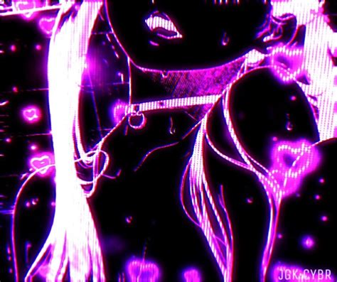 In Glitchcore Wallpaper Cyber Aesthetic Gothic Anime