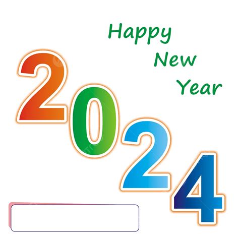 Happy New Year 2024 Modern Design Vector 2024 New Year Year Png And