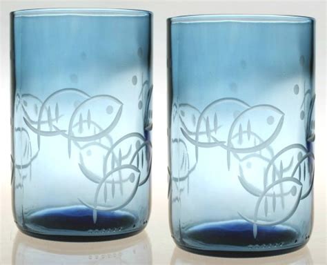 Beautiful Coastal And Nautical Drinking Glasses With A Splash Of Color