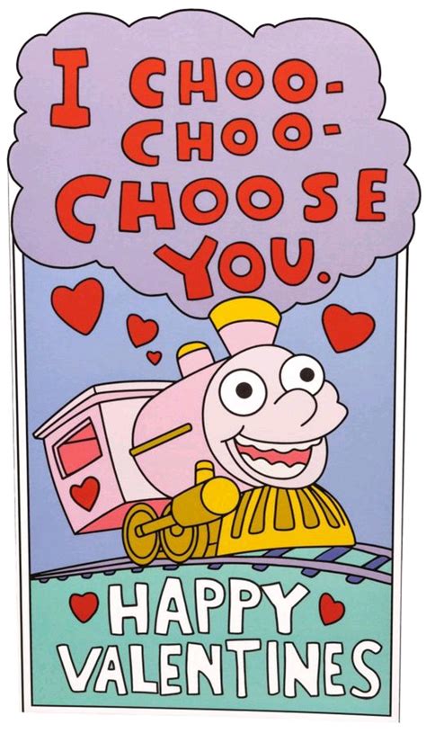 Ikon Collectables The Simpsons I Choo Choo Choose You Replica Valentines Day Card Buy