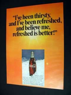 1969 Coke Coca Cola Thirsty Refreshed Better Bottle Ad On PopScreen