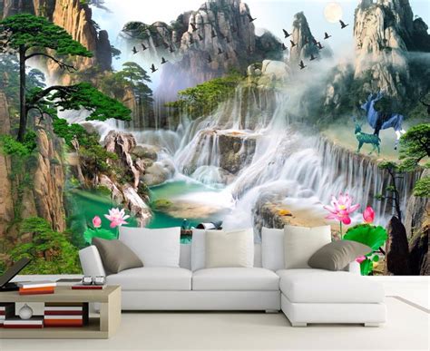Modern 3d mural wallpaper sitting room bedroom flowers. 3d Wall Murals 3D Wallpaper For Living room Bedroom TV ...