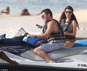 Simon Cowell And Mezhgan Hussainy In Barbados