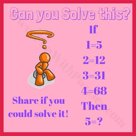 5 Logic Maths Puzzles And Answers For Students