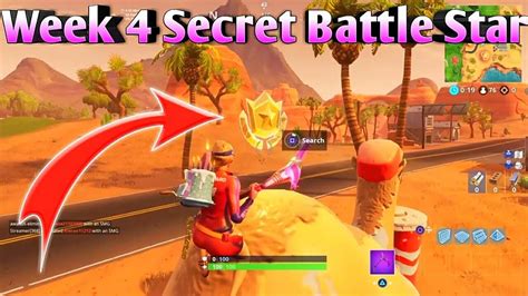 Fortnite Battle Royale Week 4 Secret Battlestar Location Season 5