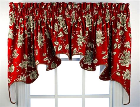 Available in natural gold or silver grey, with matching cuff band. M Fay Patterns Valances | Victory Valance Pattern | Valance Patterns | Kitchen valances