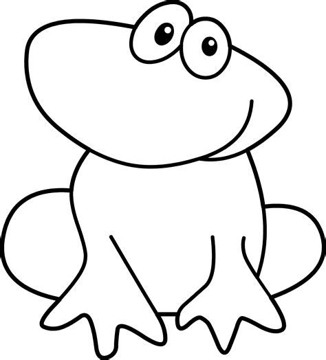 Cute Frog Colouring Pages Page 3