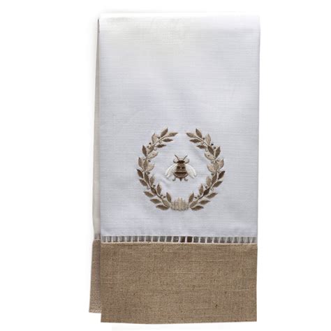 Including two bath towels, two hand towels, and two washcloths, each piece is crafted from 100% cotton and showcases a neutral solid hue for versatility. August Grove Braeden Napoleon Bee Wreath Combo Guest Hand ...