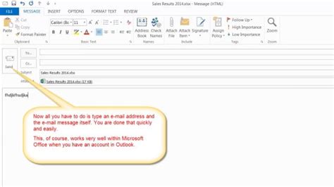 Excel Tutorial How To Attach Open Excel File To Email Message