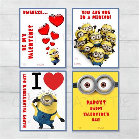 Minion Despicable Me Valentine Cards For By Cutiepatootieroomie
