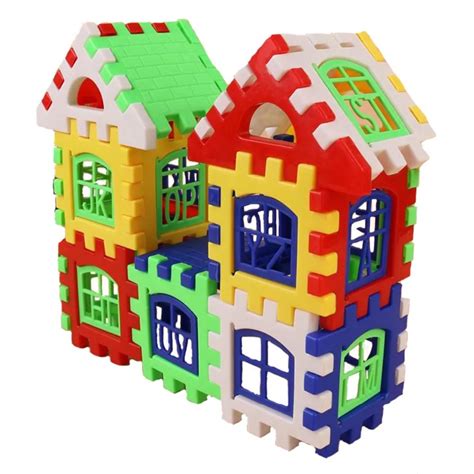Kids House Building Blocks Educational Learning Construction