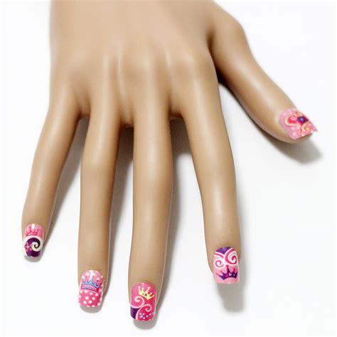 2016 For Kids Girls Cute French False Fake Nails Art Full ...