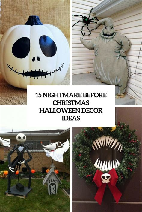Introducing some new, refreshingly chic ways to deck the halls. 15 Nightmare Before Christmas Halloween Decor Ideas ...