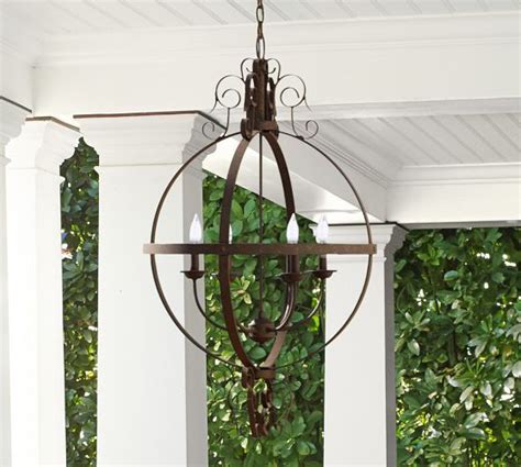 Fulton Indooroutdoor Chandelier Pottery Barn Outdoor Chandelier