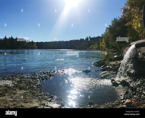 Edmonton River Valley Stock Photo Alamy