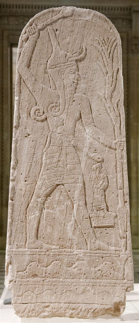 The Stele Of Baal With Thunderbolt Baal With F Yeah History