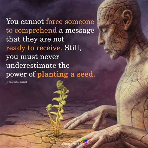 You Cannot Force Someone To Comprehend A Message Awakening Quotes