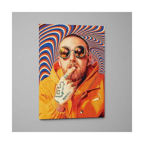 Mac Miller Canvas Hip Hop Lyric Poster Home Art Canvas Etsy