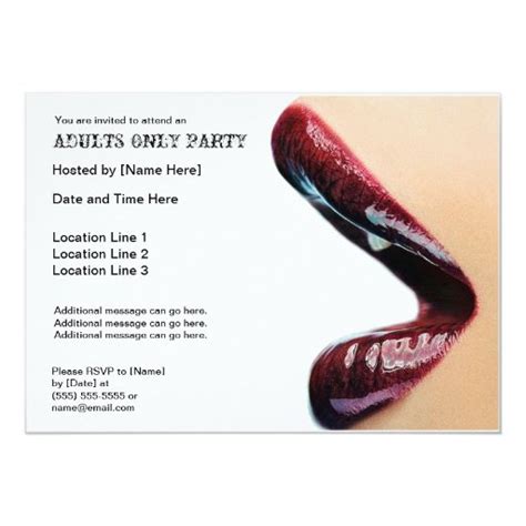 Adults Only Party Invitations Zazzle