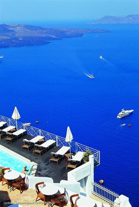 Sea View From Hotel Roof Santorini Visit Europe