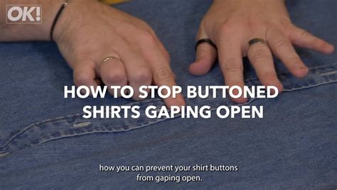 How To Stop Your Buttons From Gaping Using This Affordable Household