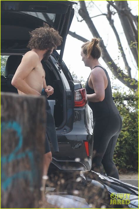 Photo Adam Brody Shirtless After Beach Day With Leighton Meester Photo Just Jared