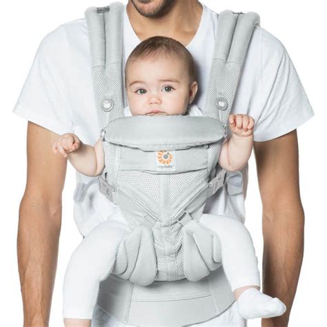 Ergo Omni 360 Baby Carrier Cool Air Mesh In Pearl Grey Four