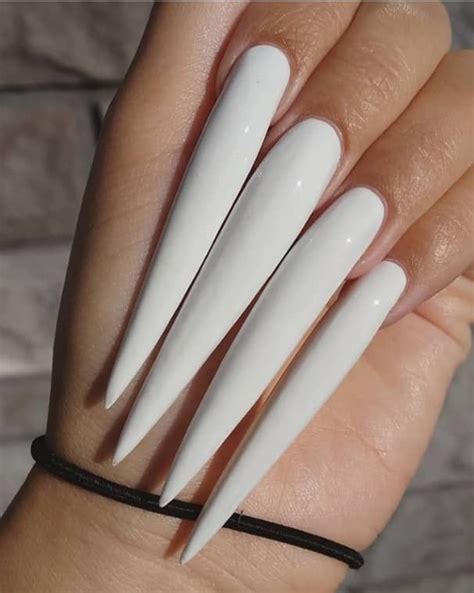 New Nail Trend Extra Long Nails The Glossychic Long Nails Pointed