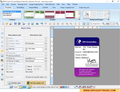You to create id cards in a fast. Screenshots of DRPU Gate Pass ID Cards Maker & Visitors ...
