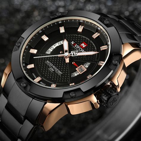What are the best mens watches? Mens Watches Top Luxury Brand NAVIFORCE Men Full Steel ...