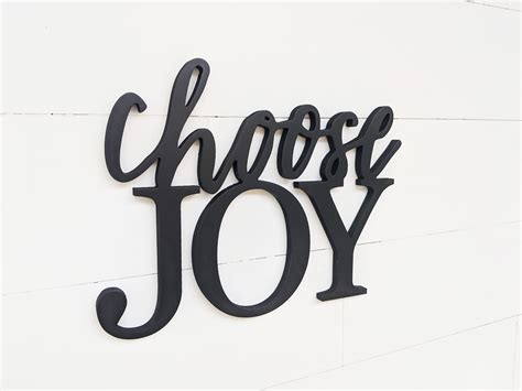Choose Joy Wall Sign Choose Joy Wooden Sign Choose Joy Etsy