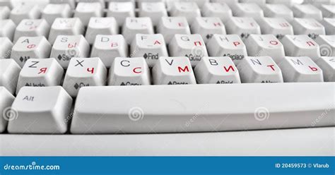 White Standard Computer Keyboard Stock Image Image Of Laptop Office
