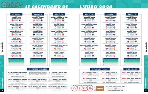 Télécharger Calendrier Euro 2020