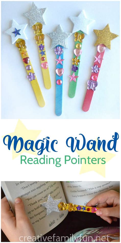 Magic Wand Reading Pointers Toddler Crafts Craft Stick Crafts