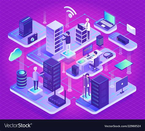 Datacenter Technology And New Innovations Vector Image