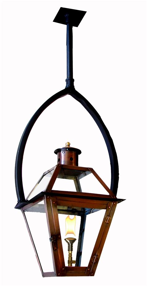 Bevolo gas lamp factory visit , new orleans. French Quarter Lantern on Summit Yoke | New Orleans Gas Lights