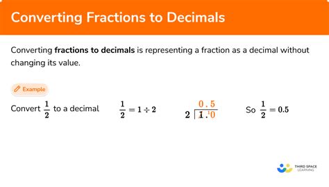 Fractions To Decimals Gcse Maths Steps Examples And Worksheet