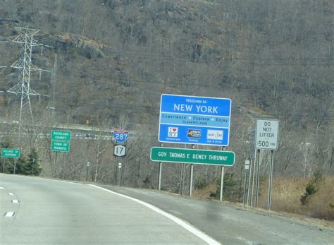 Welcome To New York Interstate 287nj Ny Route 17 At New Flickr