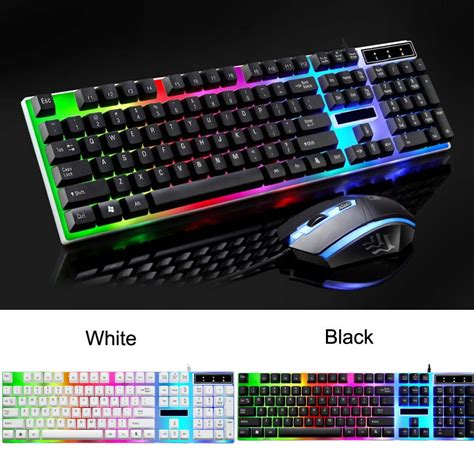 Colorful Led Gaming Keyboard And Mouse Setg21 Backlit Usb Wired Touch