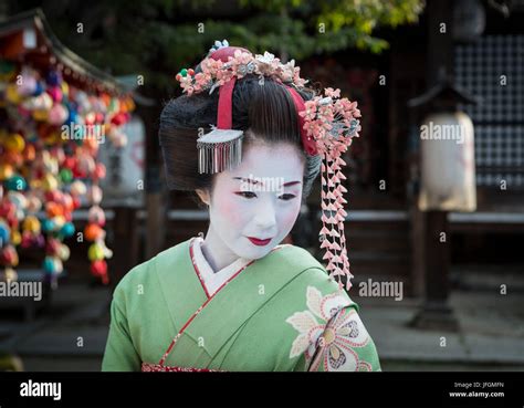 Japan Kyoto City Japanese Geisha Stock Photo Alamy