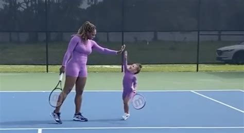 Serena Williams Posted An Adorable On Court Video Of Her Twinning