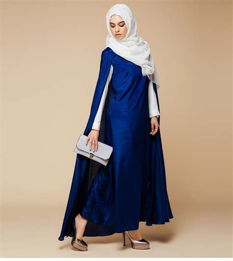 2016 New Arrival Islamic Blue Cloak Abayas Muslim Long Dress For Women Malaysia Dubai Turkish